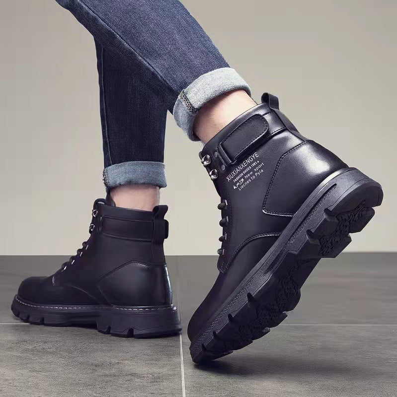 Mens Mid- To High-top Boots In Korean Style