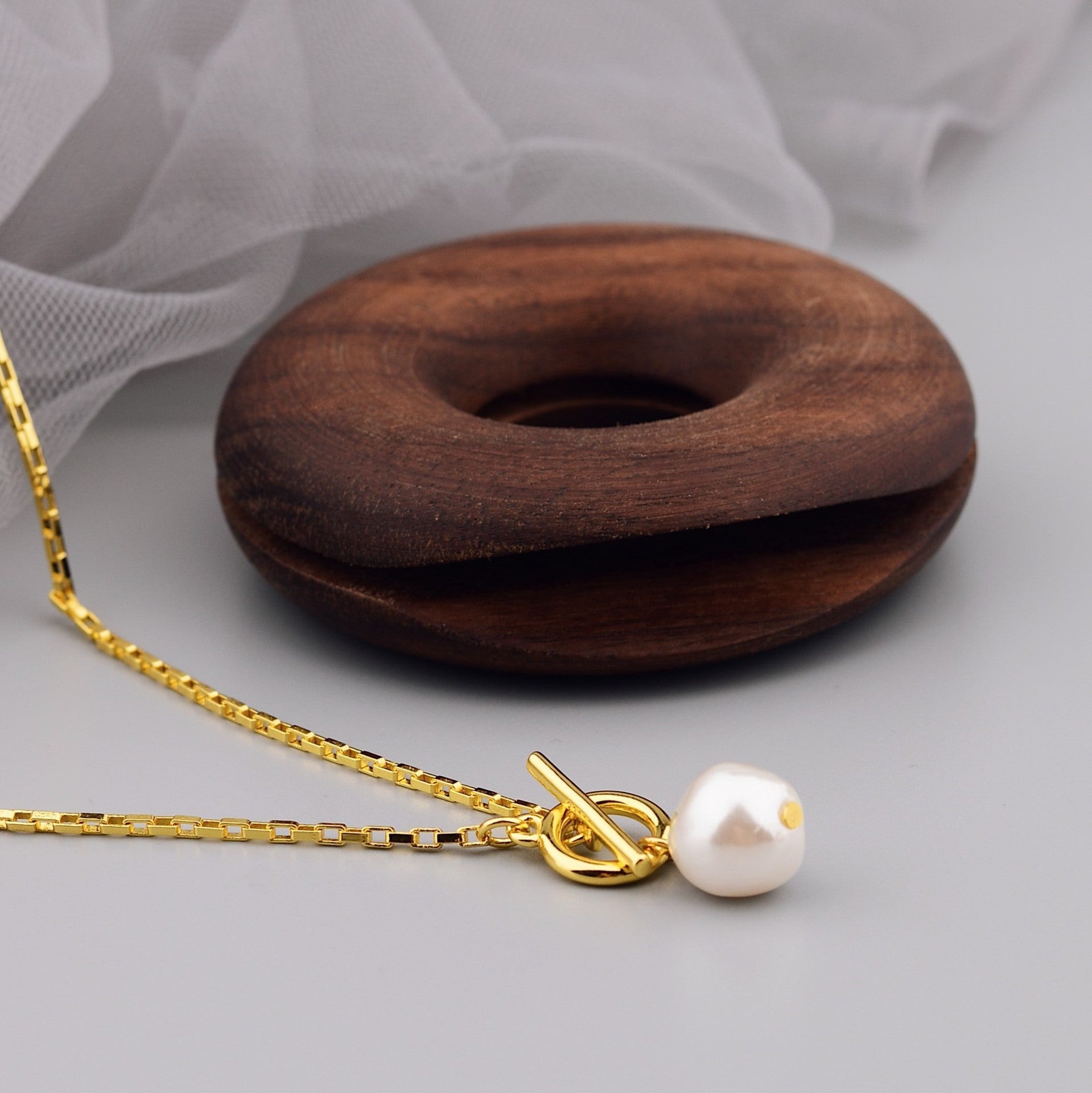 New Korean Minimalist Irregular-shaped Small Pearl Necklace