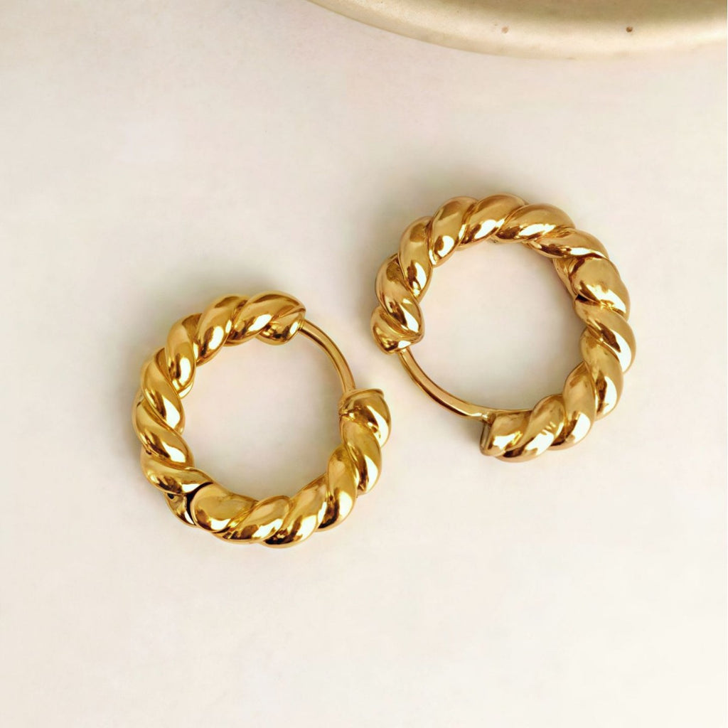 Twisted-Thread Ear Clips For Women Niche Design