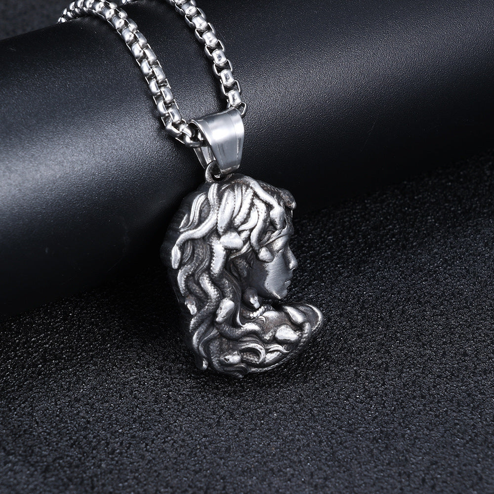 Personalized Retro Punk-Style Titanium Steel Pendant