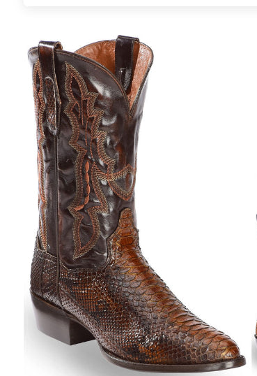 Mens Embroidered Pointed-Toe Patchwork Quilted Boots