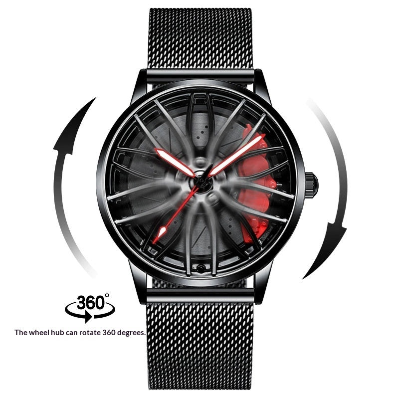 Hollowed-out Hydraulic Mens Quartz Watch