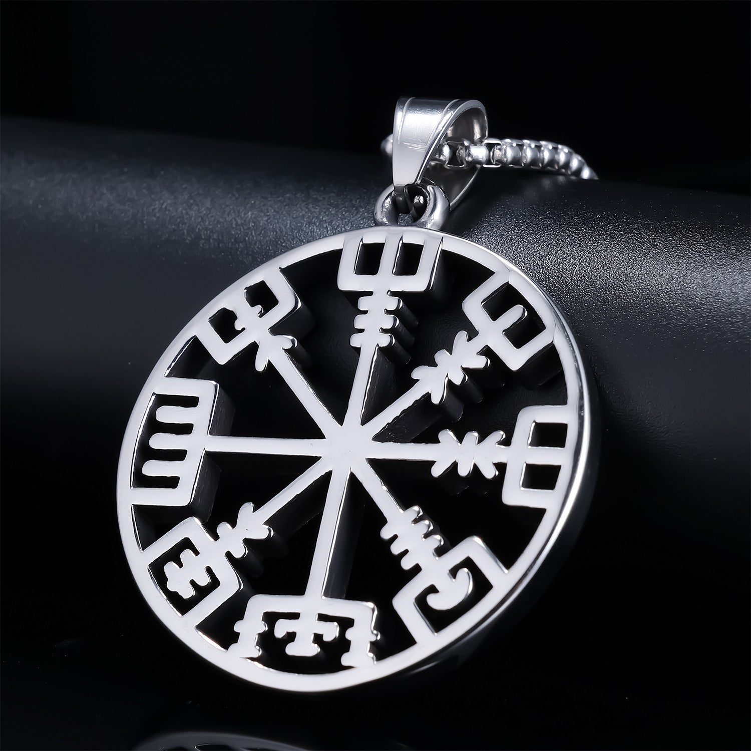 Runic Personality Retro Fashion Titanium Steel Pendant