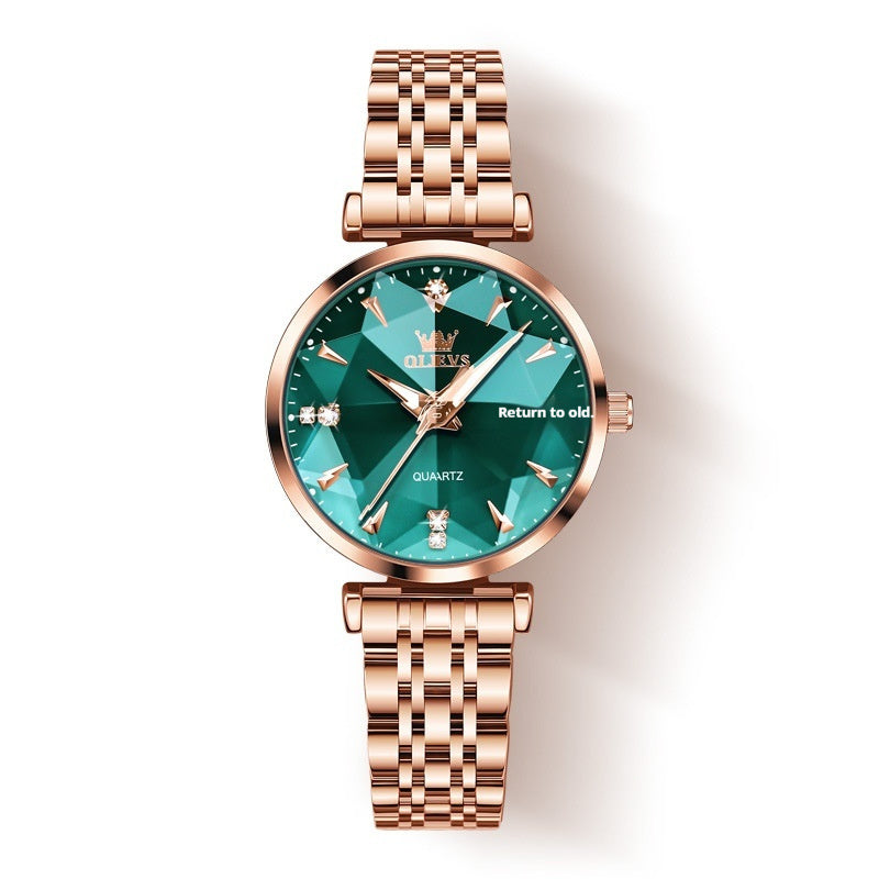 Womens Fashion Rhombus Quartz Watch