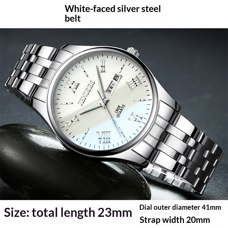 Men's Watch Student Watch Sports Watch Quartz Ultra-thin Waterproof Trendy Luminous Display