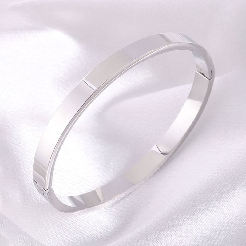 Stainless Steel DIY Engraved Name Trendy European And American-style Bracelet