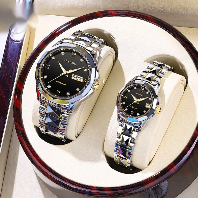 Casual Mechanical Watch With A Large Dial For Couples