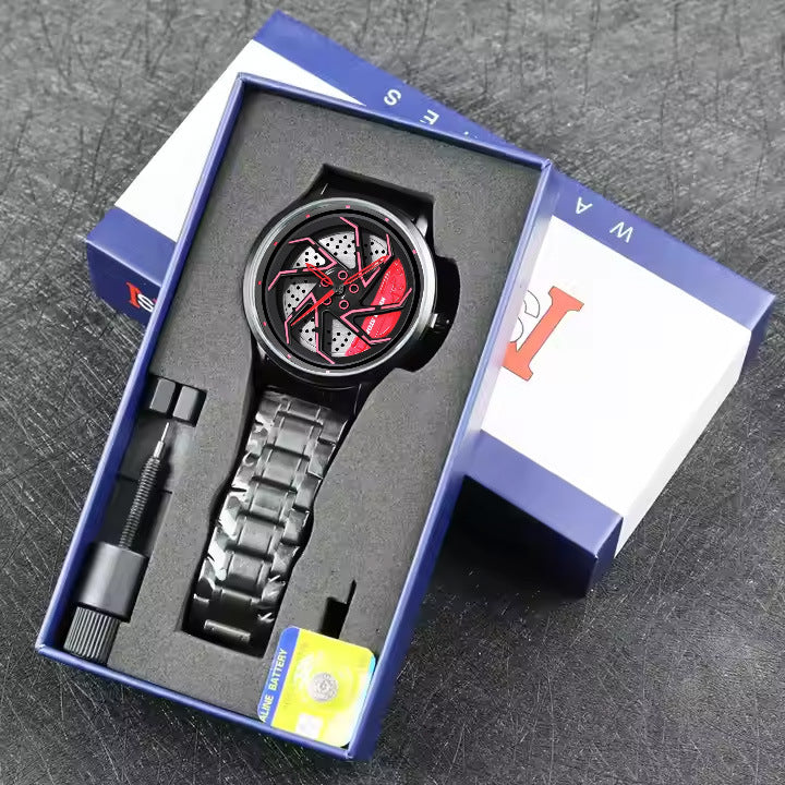 Stylish And Cool Quartz Mens Watch With A Steel Bandtrendy And Fashionable