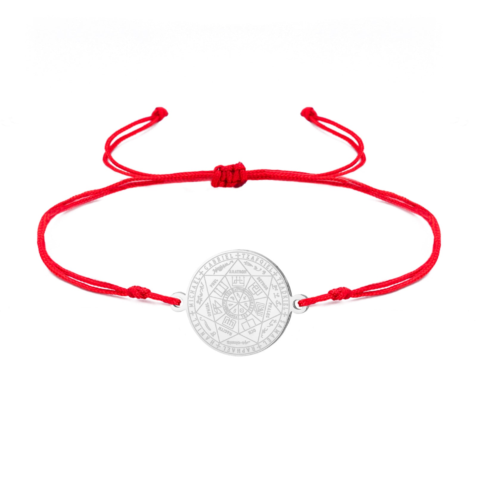 Stainless Steel Seven Archangels Pendant Bracelet
