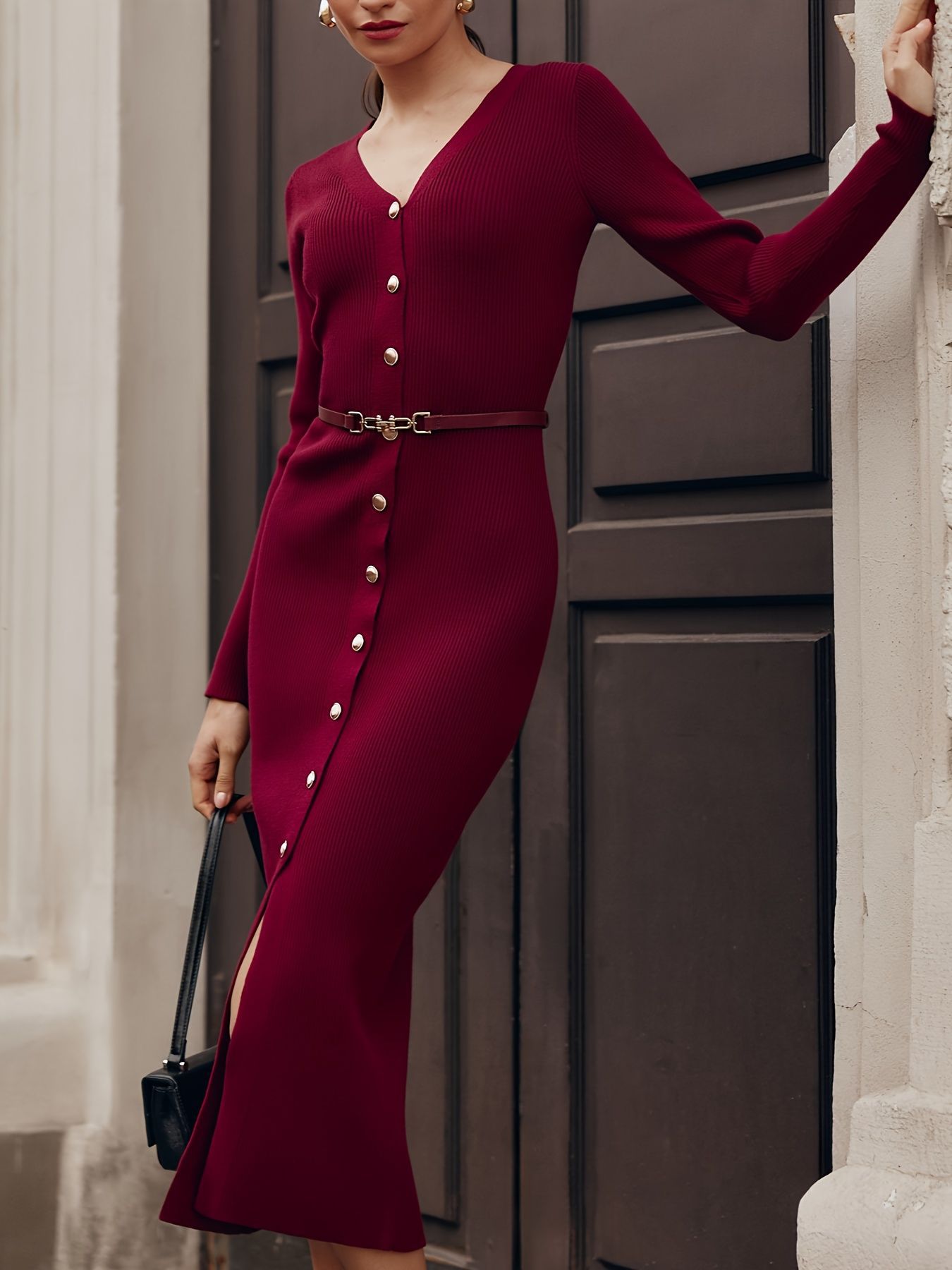 Fashionable Minimalist And Slim Fit Womens Dress