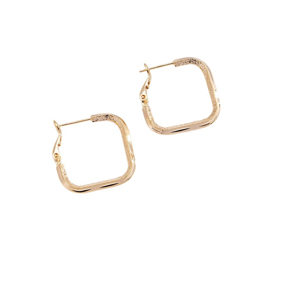 Fashionable Edgy Minimalist Square Earrings With A Cool Understated Vibe