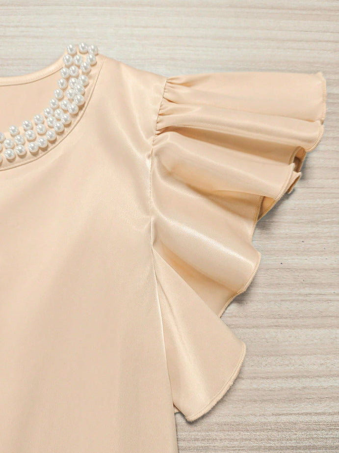 Stylish And Minimalist Womens Short Sleeve Top