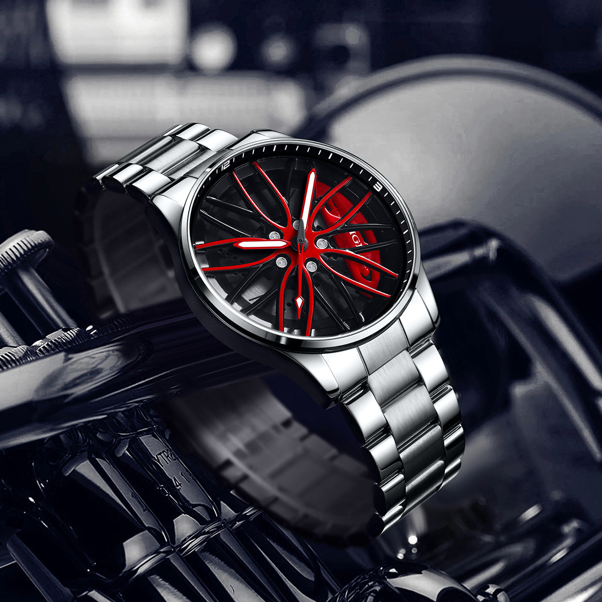 Rotating Dial Watch With A Hollowed-out Design