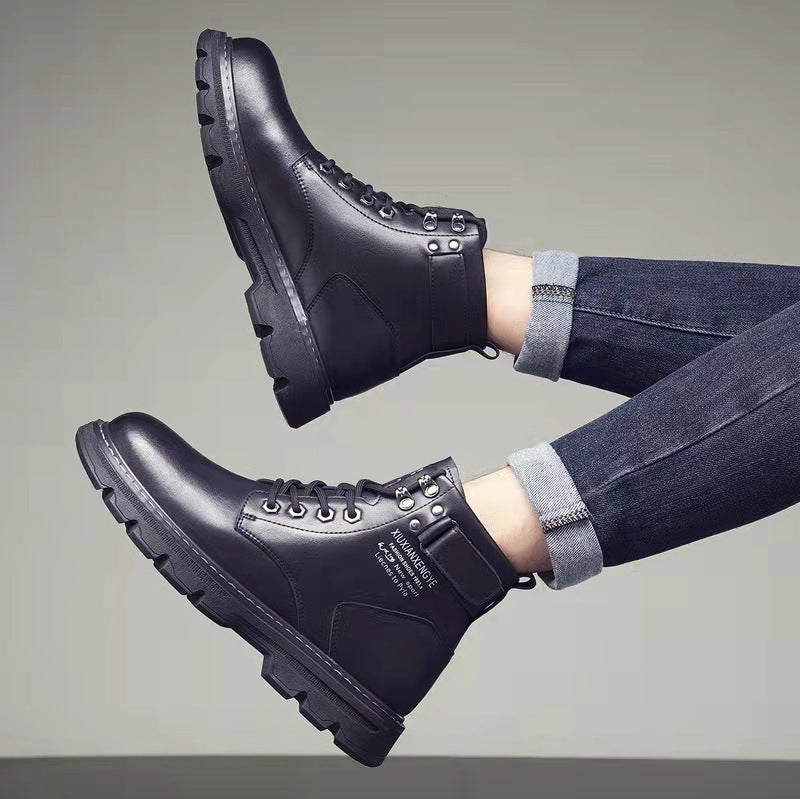 Mens Mid- To High-top Boots In Korean Style