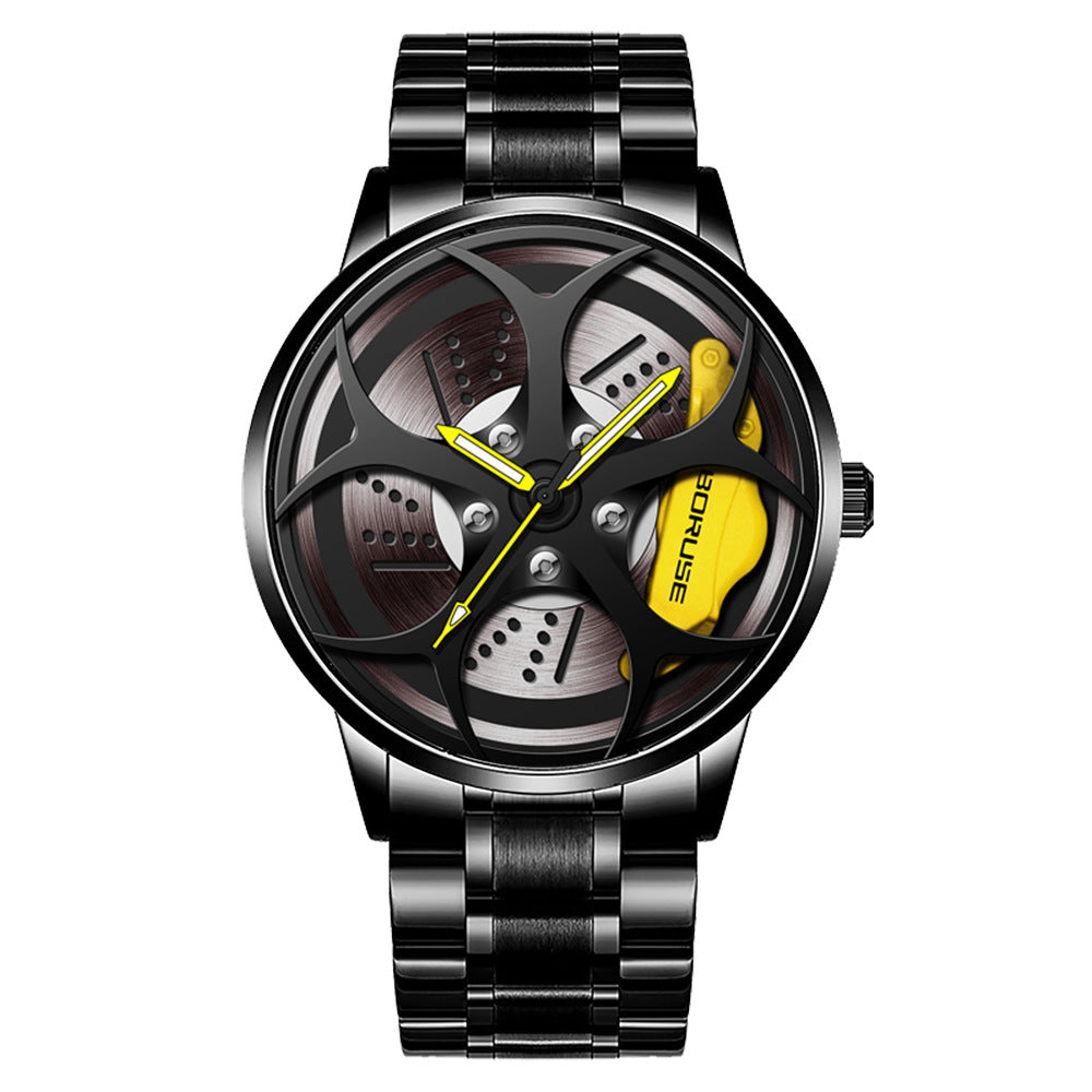 Mens Stainless Steel Watch Stylish Luminous Timepiece For Men