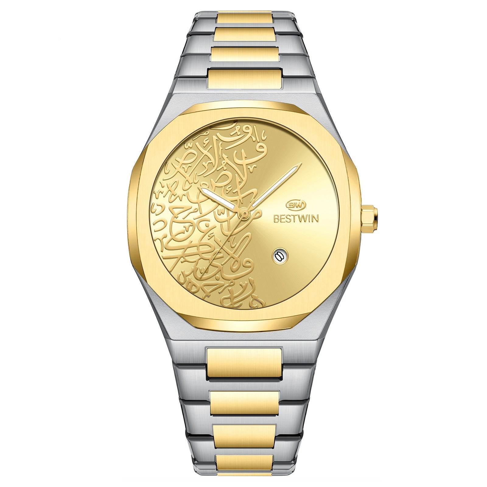 Quartz Mens Watch With A Marble Pattern