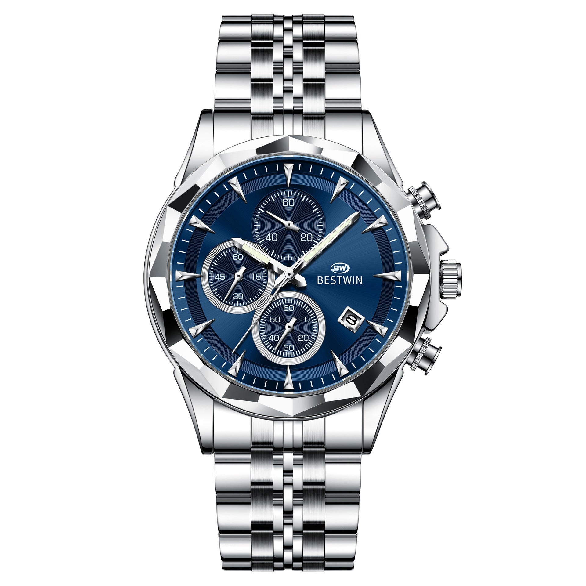 Mens Luminous Six-hand Personalized Watch Stylish And Eye-catching