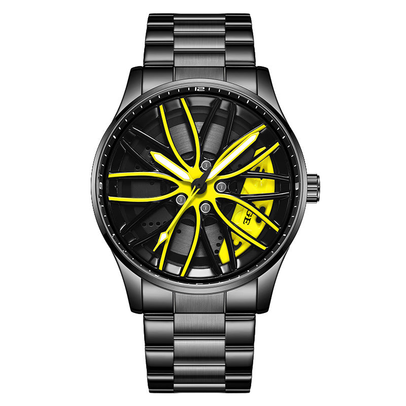 Rotating Dial Watch With A Hollowed-out Design