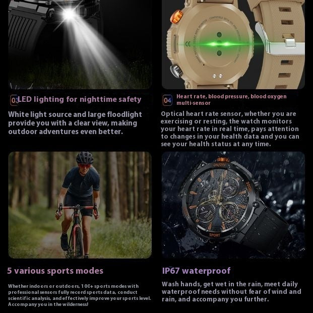 HT17 Smart Watch Bluetooth Calling Outdoor Compass