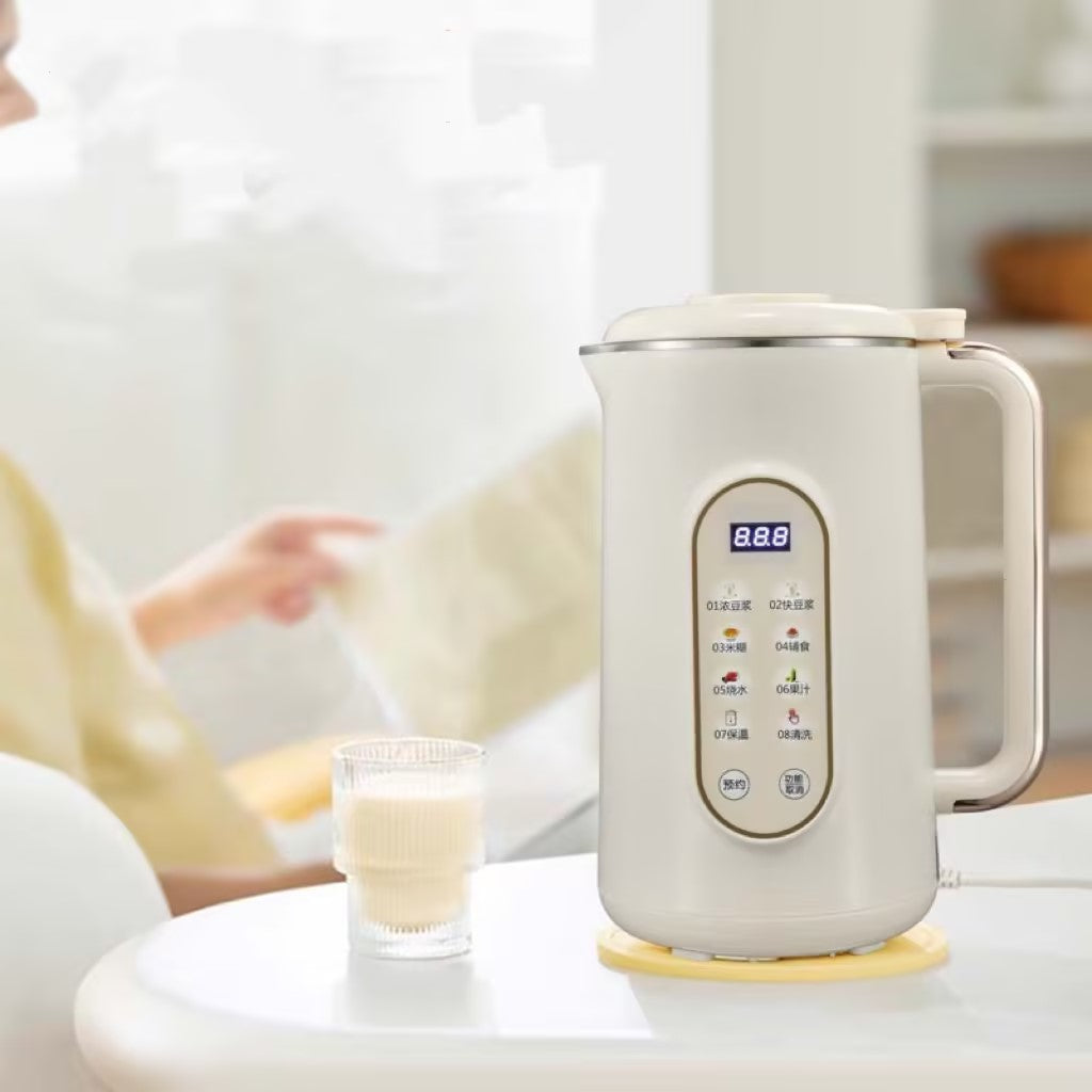 110V Stainless Steel Inner Liner Soymilk Maker Household Touch Screen Automatic Wall Breaker