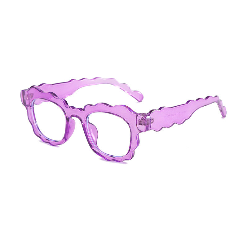 Fashionable Dopamine-style Wave-shaped Sunglasses