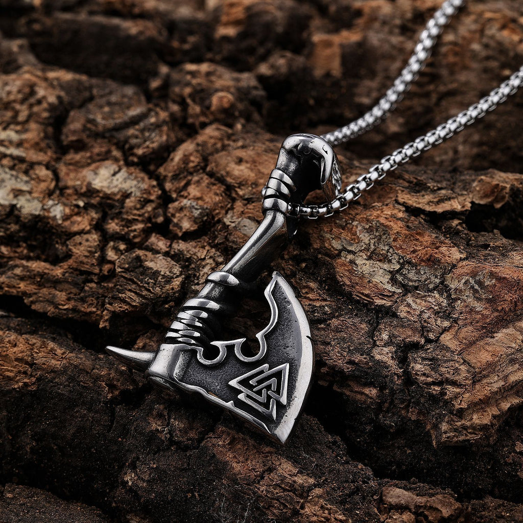Versatile Trendy Axe-shaped Titanium Steel Pendant
