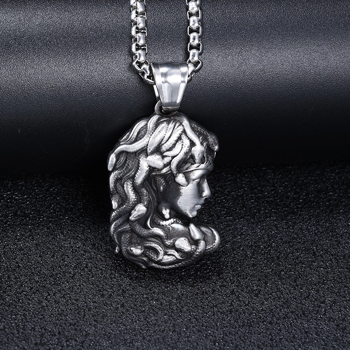 Personalized Retro Punk-Style Titanium Steel Pendant