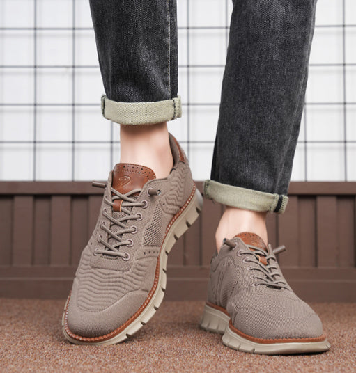 Mens Large Size Breathable Letter Print Quality Sneakers