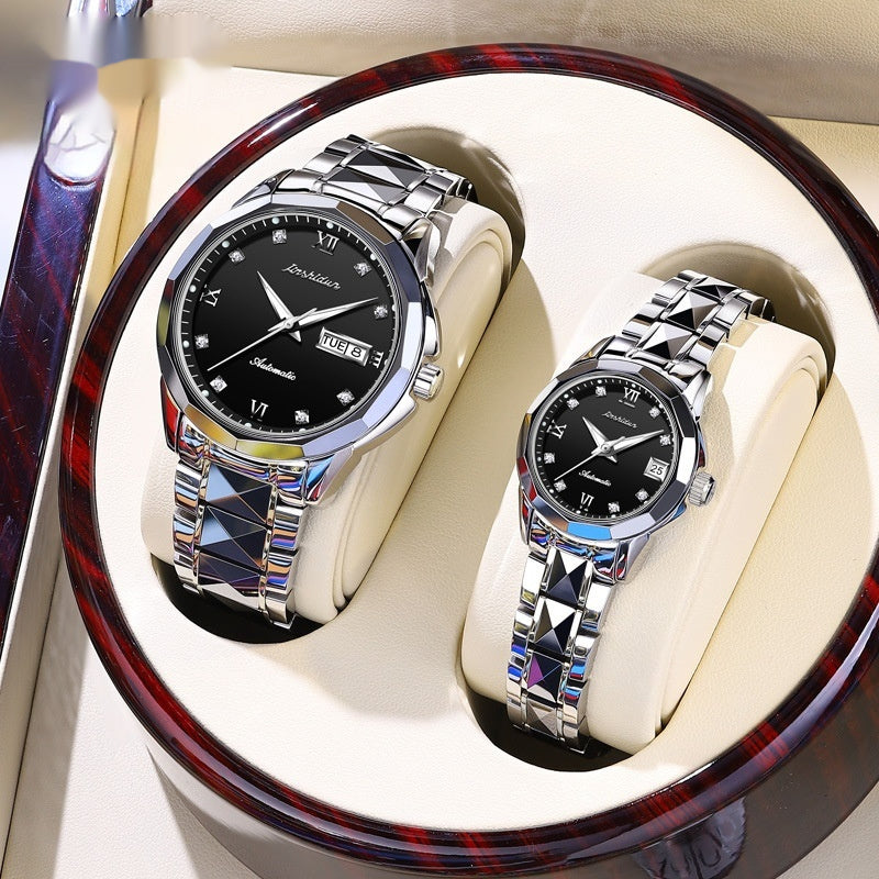 Casual Mechanical Watch With A Large Dial For Couples