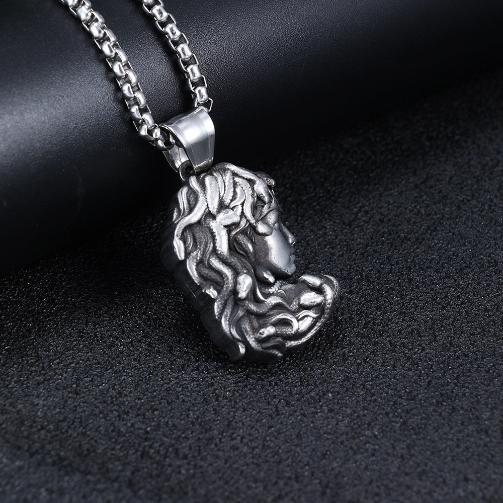 Personalized Retro Punk-Style Titanium Steel Pendant