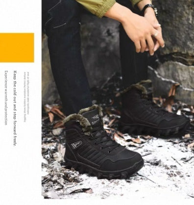 Winter Fleece-lined Thermal Cotton Shoes For Casual And Sports Wear