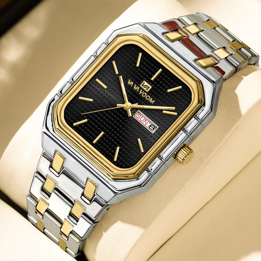 Mens Casual Stylish Luminous Square Watch
