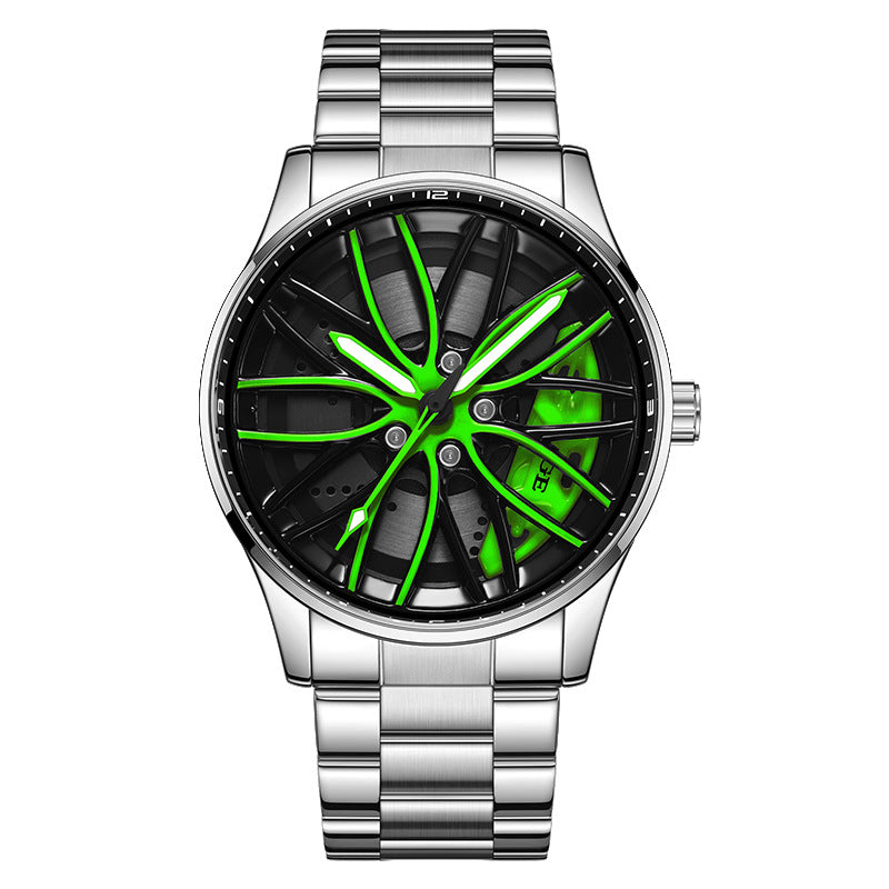 Rotating Dial Watch With A Hollowed-out Design