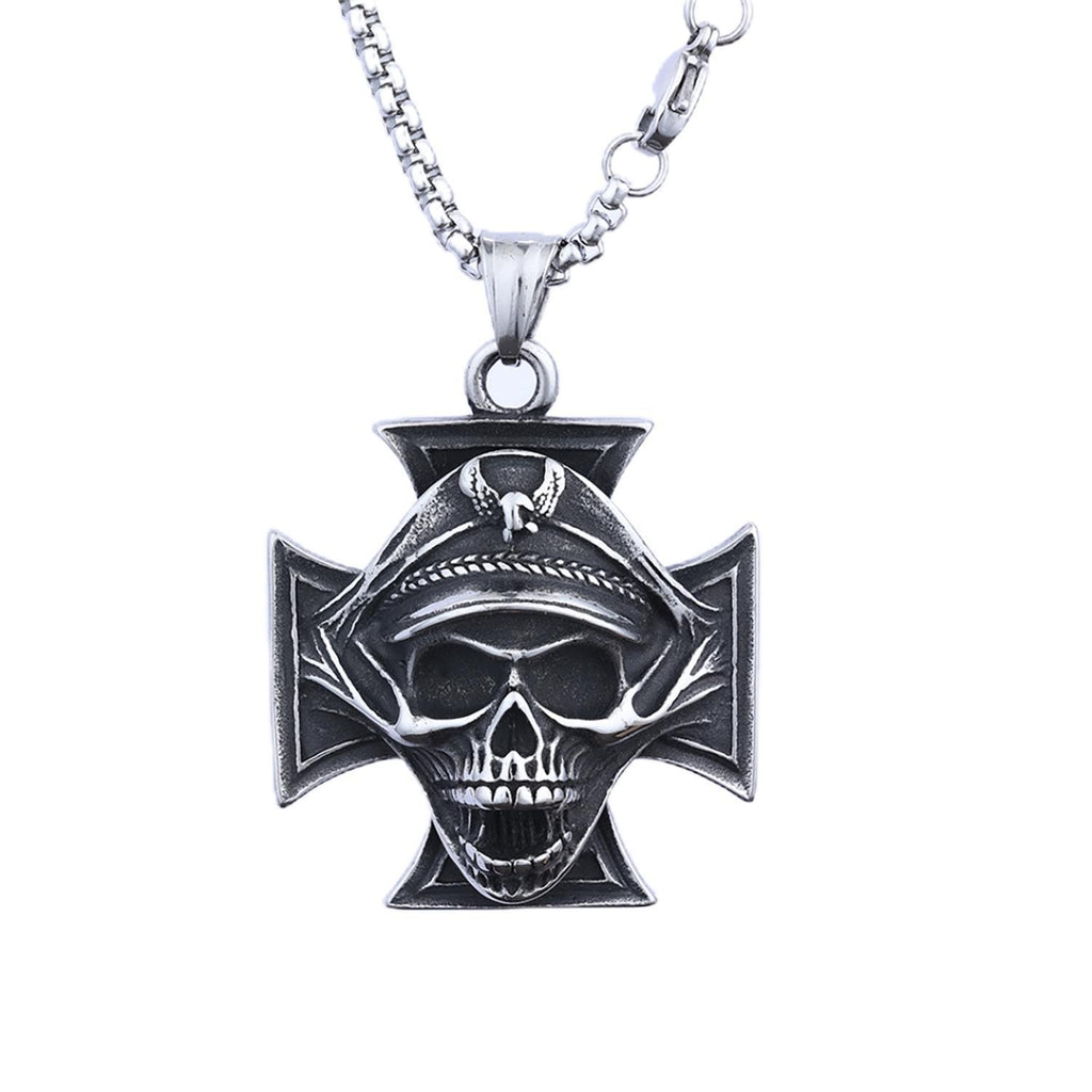 Cross Pirate Series Pirate Skull Titanium Steel Pendant