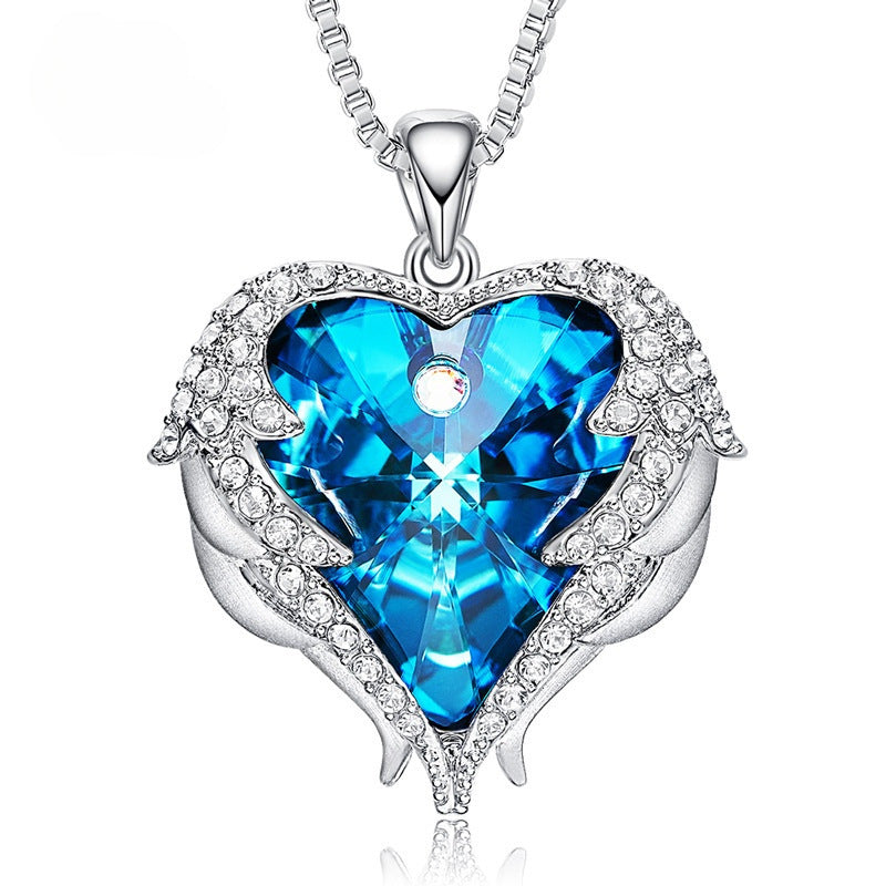 Heart Of The Ocean Necklace Angel Wings
