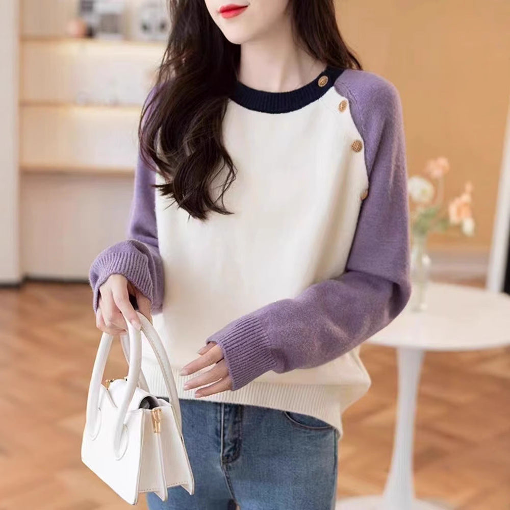 Womens Sweater With A Relaxed Designer-inspired Knit Top