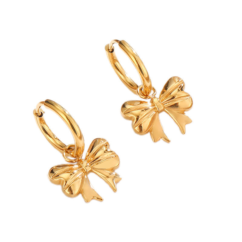 Butterfly Titanium Steel Earrings For Womensimple And Stylish