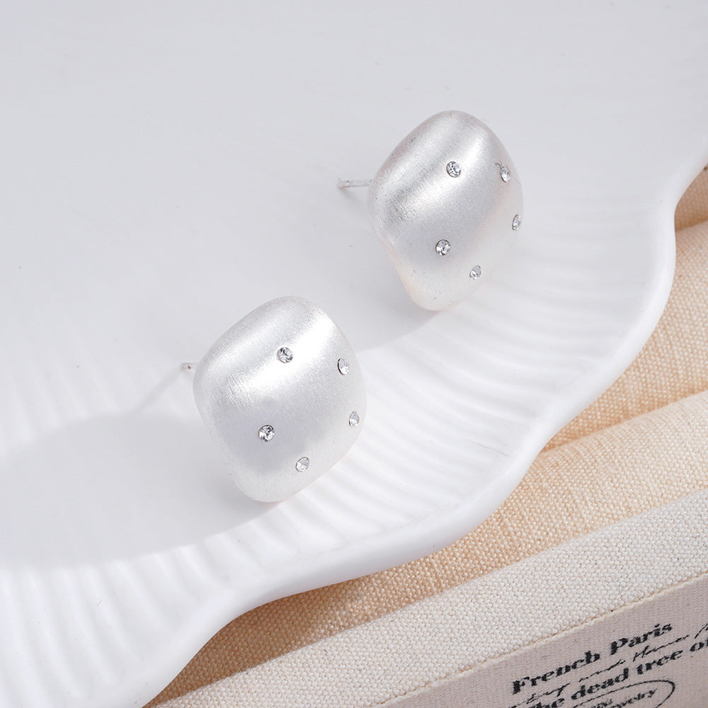 French-style Vintage Chic Minimalist Geometric Earrings