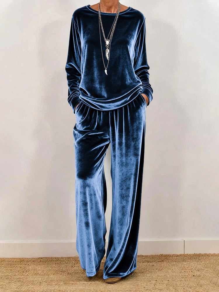 Stylish Minimalist And Relaxed Fit Womens Long Sleeve Set