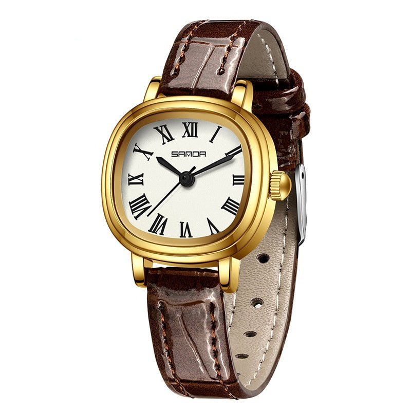 Women's Square Roman Scale Quartz Watch