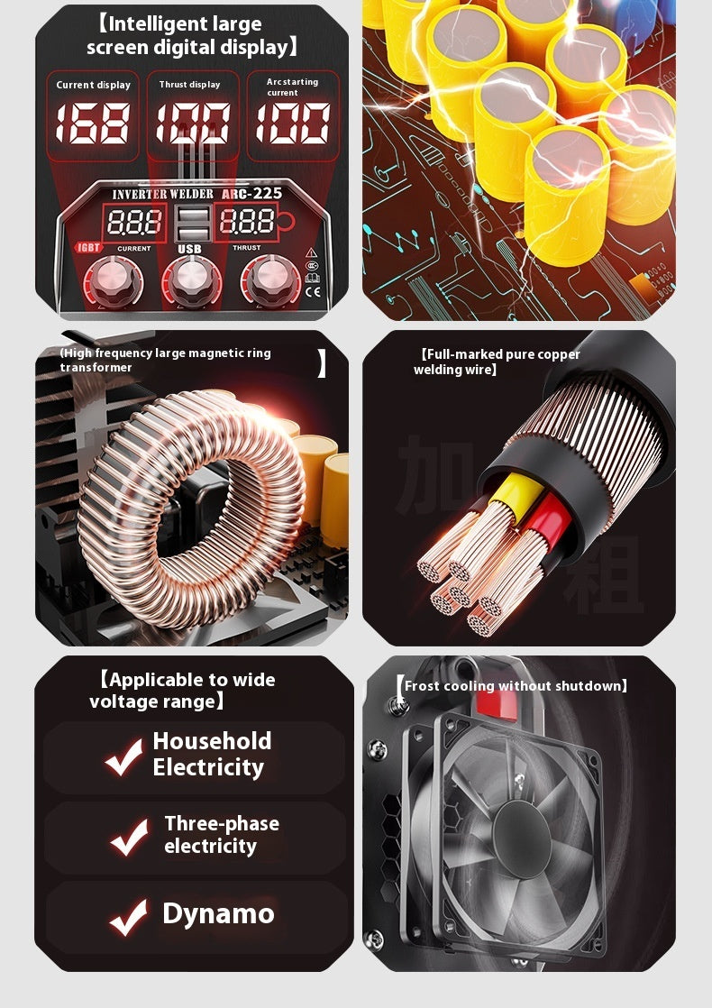 110V Digital Display Electric Welding Machine Household Portable Mini Spot-welder