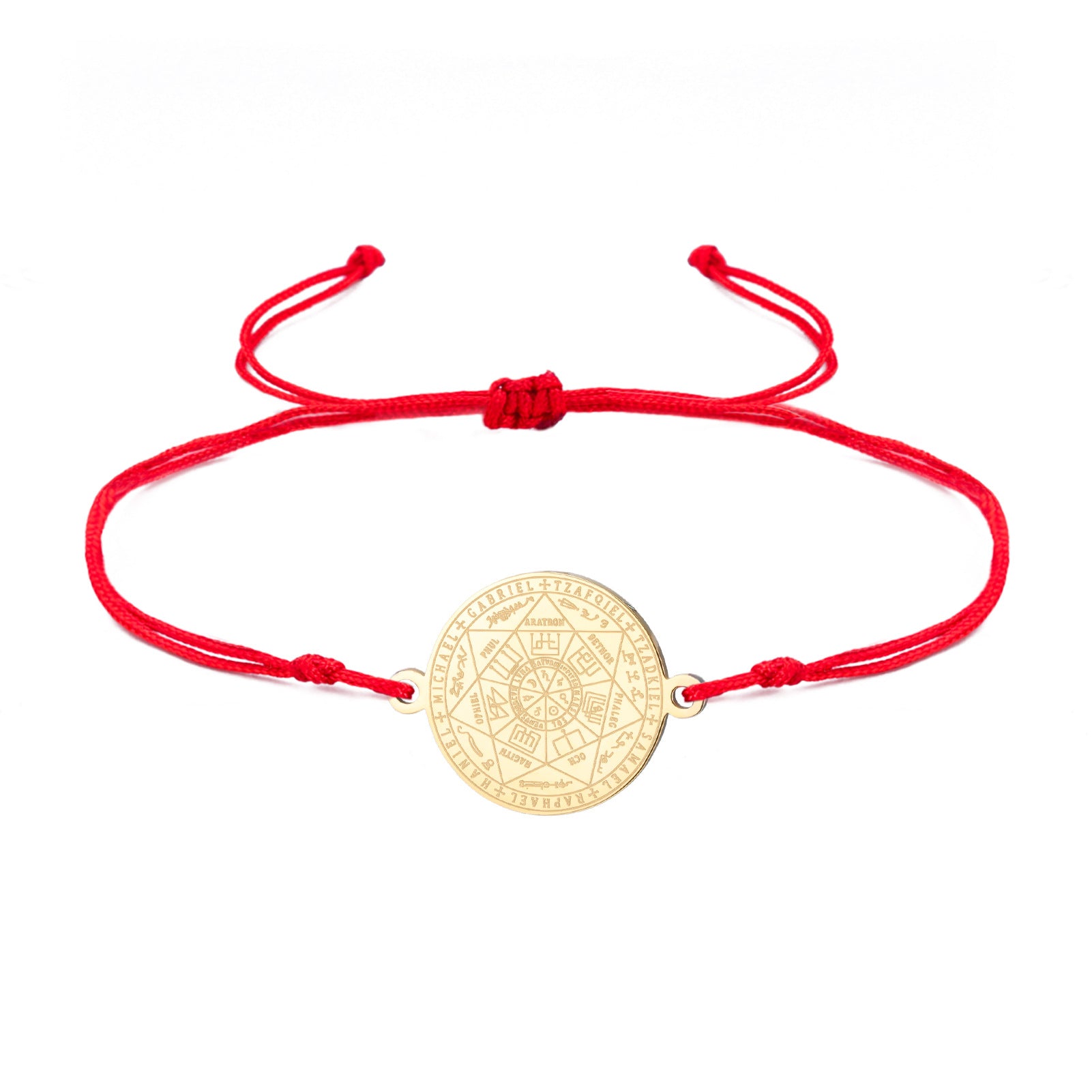 Stainless Steel Seven Archangels Pendant Bracelet