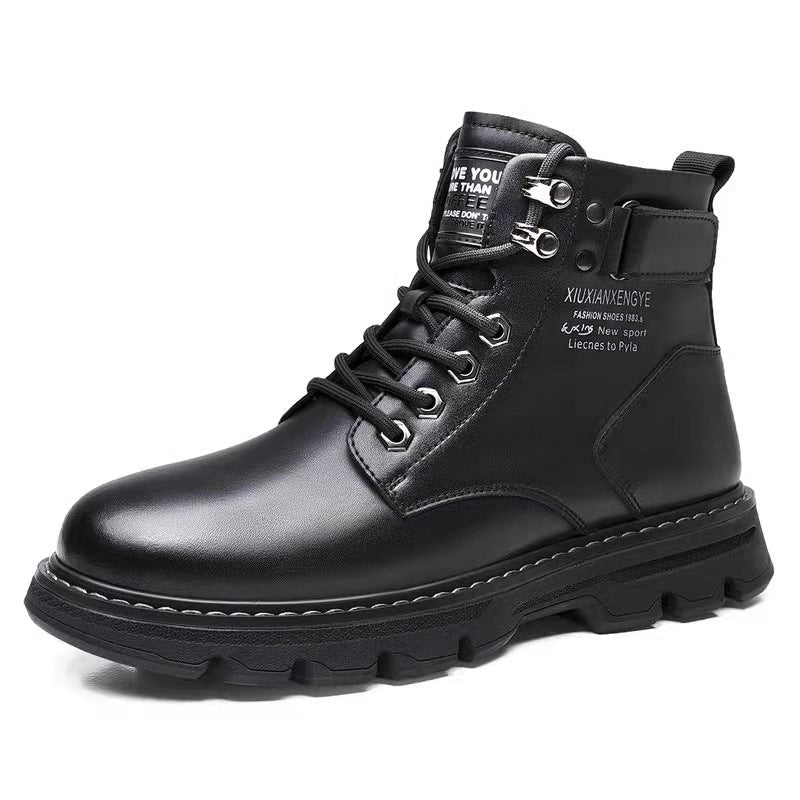 Mens Mid- To High-top Boots In Korean Style