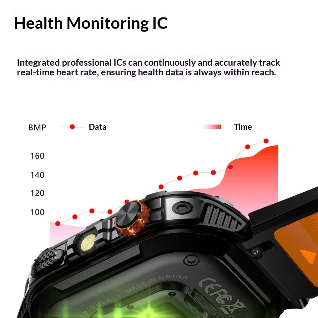K70A Smartwatch With Heart Rate Monitoring And Bluetooth Calling