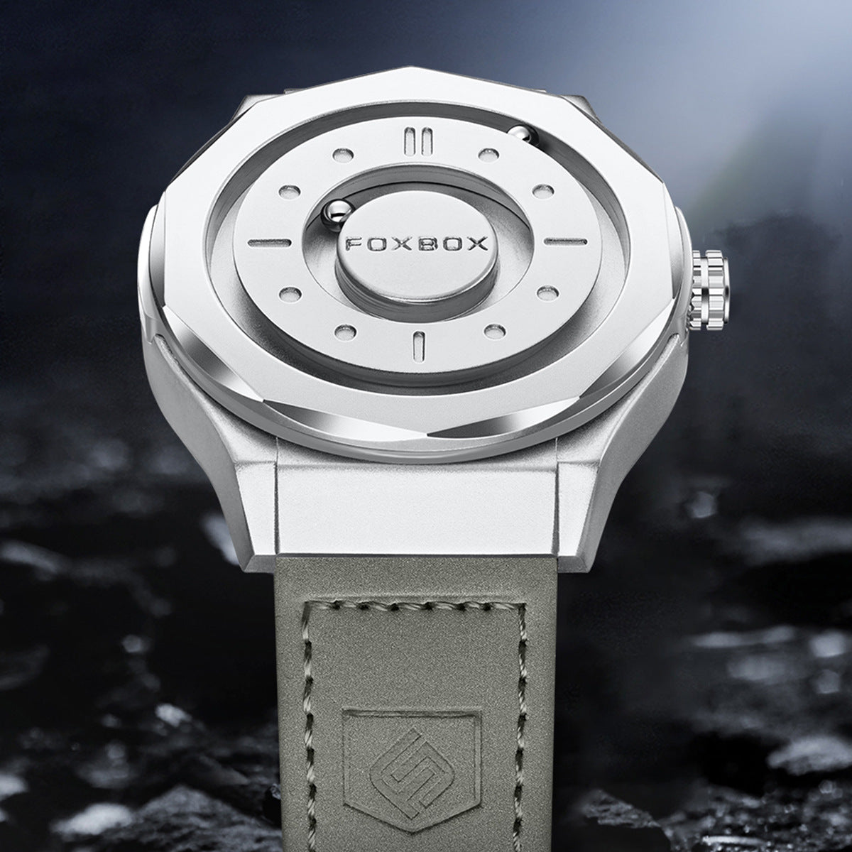 Quartz Watch With A Personalized Magnetic Ball Design