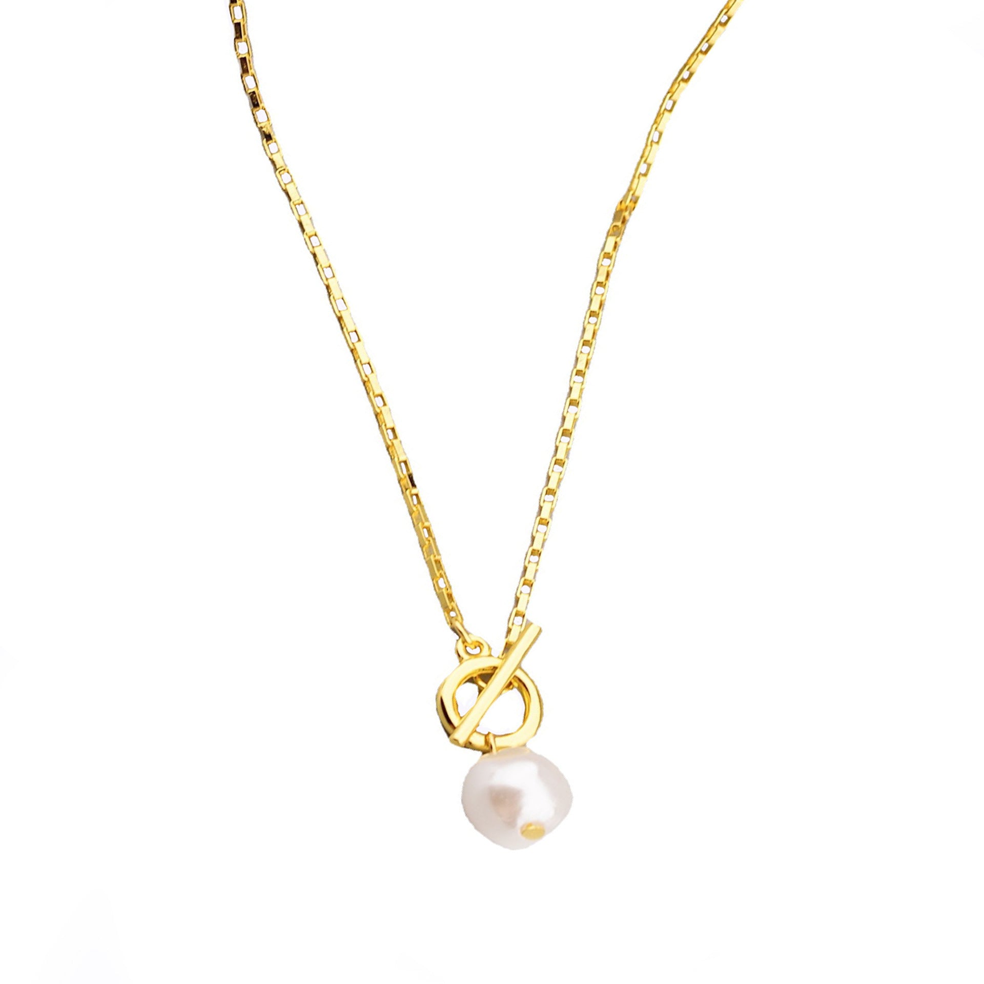 New Korean Minimalist Irregular-shaped Small Pearl Necklace