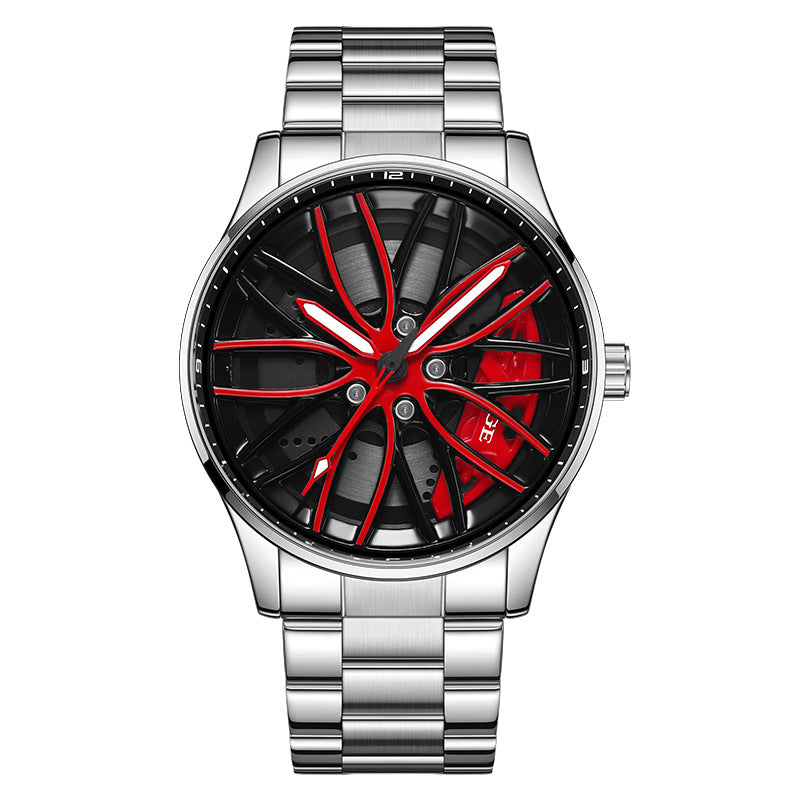 Rotating Dial Watch With A Hollowed-out Design