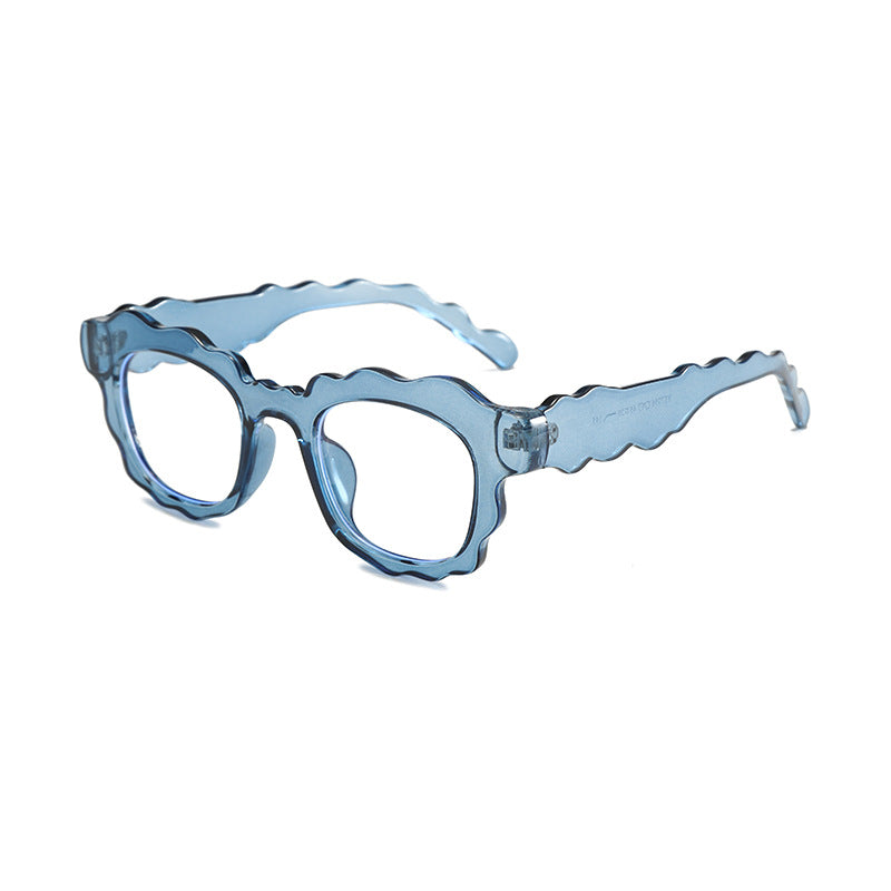 Fashionable Dopamine-style Wave-shaped Sunglasses