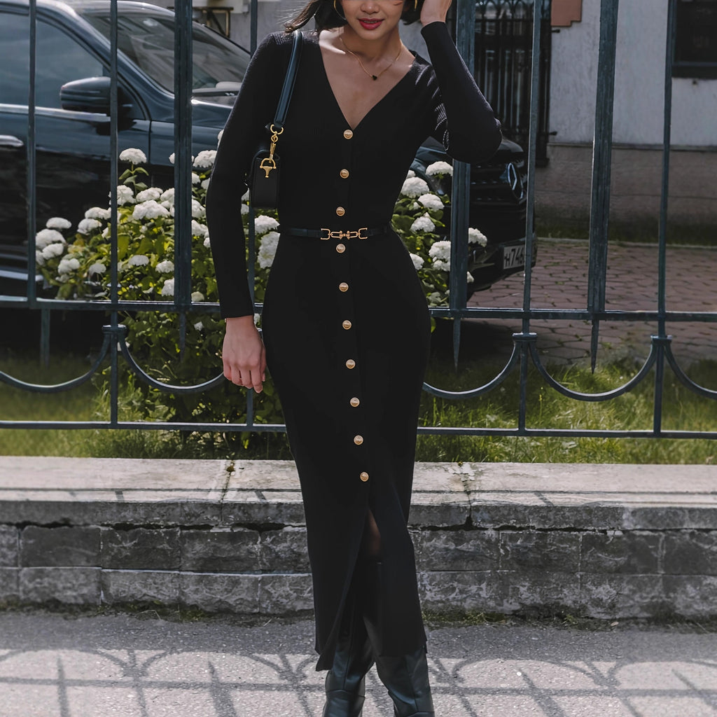 Fashionable Minimalist And Slim Fit Womens Dress