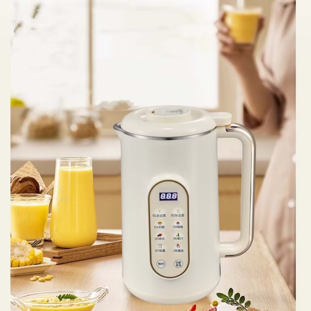 110V Stainless Steel Inner Liner Soymilk Maker Household Touch Screen Automatic Wall Breaker